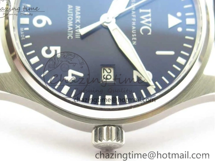 MIROTIME 1229 MARK XVIII Le Petit Prince IW327004 SS FKF 1:1 Best Edition Blue Dial On Brown Leather Strap Trendsetting 7117